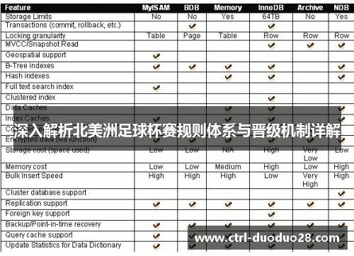 深入解析北美洲足球杯赛规则体系与晋级机制详解