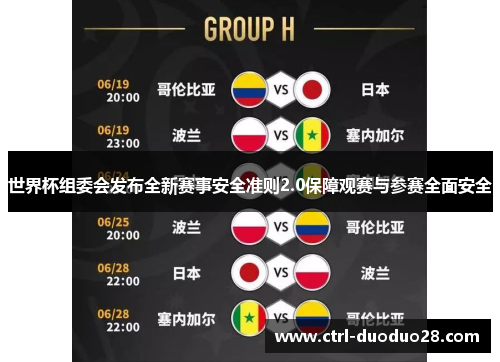 世界杯组委会发布全新赛事安全准则2.0保障观赛与参赛全面安全